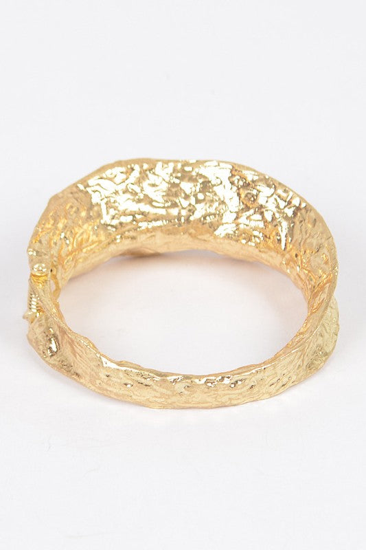 Texture Designed Statement Bangle