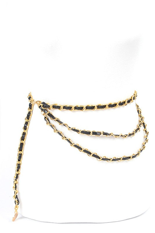 Fashion Layered Chain Belt